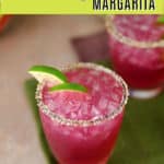 Prickly Pear Margarita - A great pink Barbie drink!