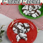 Pin for brownie mix crinkle cookies.