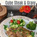 Pin for Instant Pot cube steak.