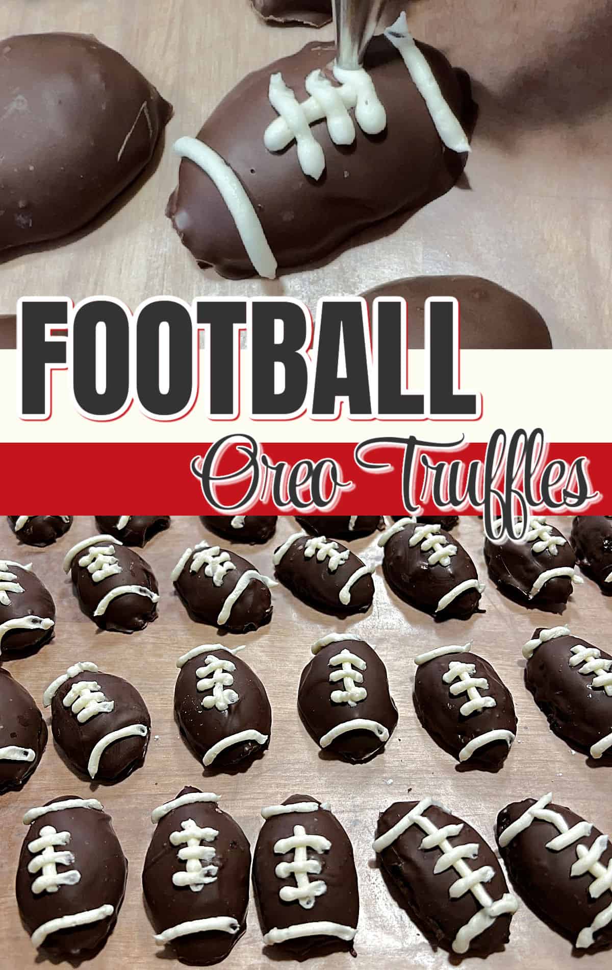 Football Oreo Truffles - Ovenspiration