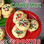 Funfetti cake mix cookies pin.