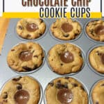 Pin for Rolo stuffed chocolate chip cookies.