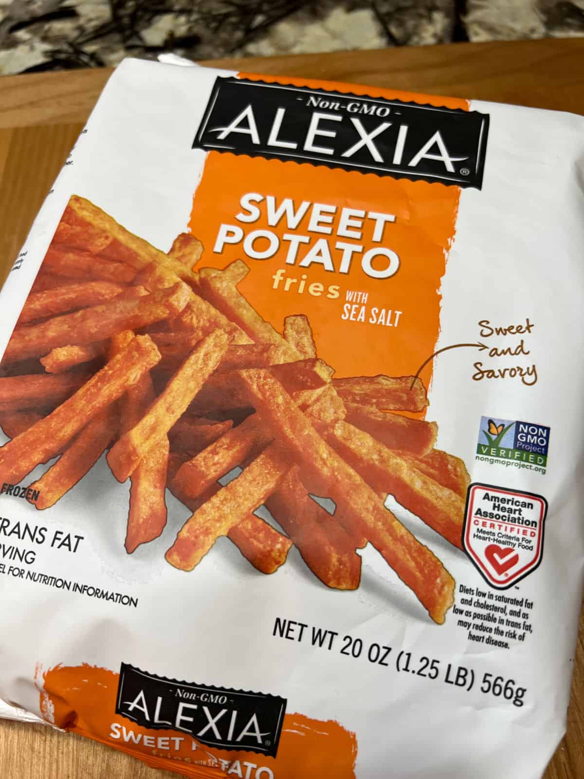 Picture of a bag of Alexia sweet potato fries.
