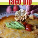 Pin for game day taco dip.