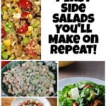 Pin image for easy side salads.