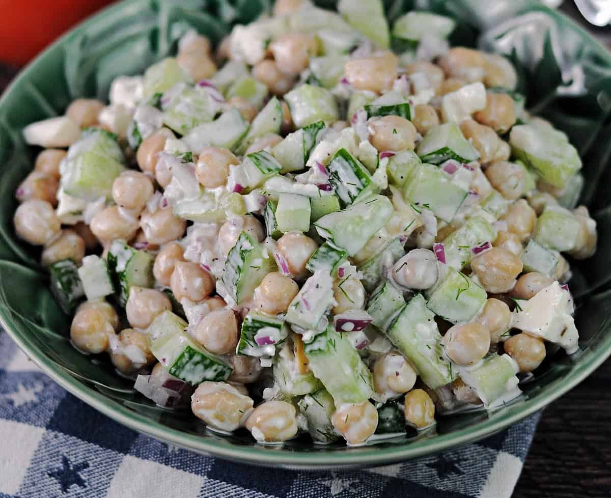 Cucumber Chickpea Salad