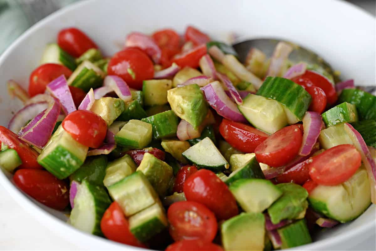 cucumber tomato avocado salad