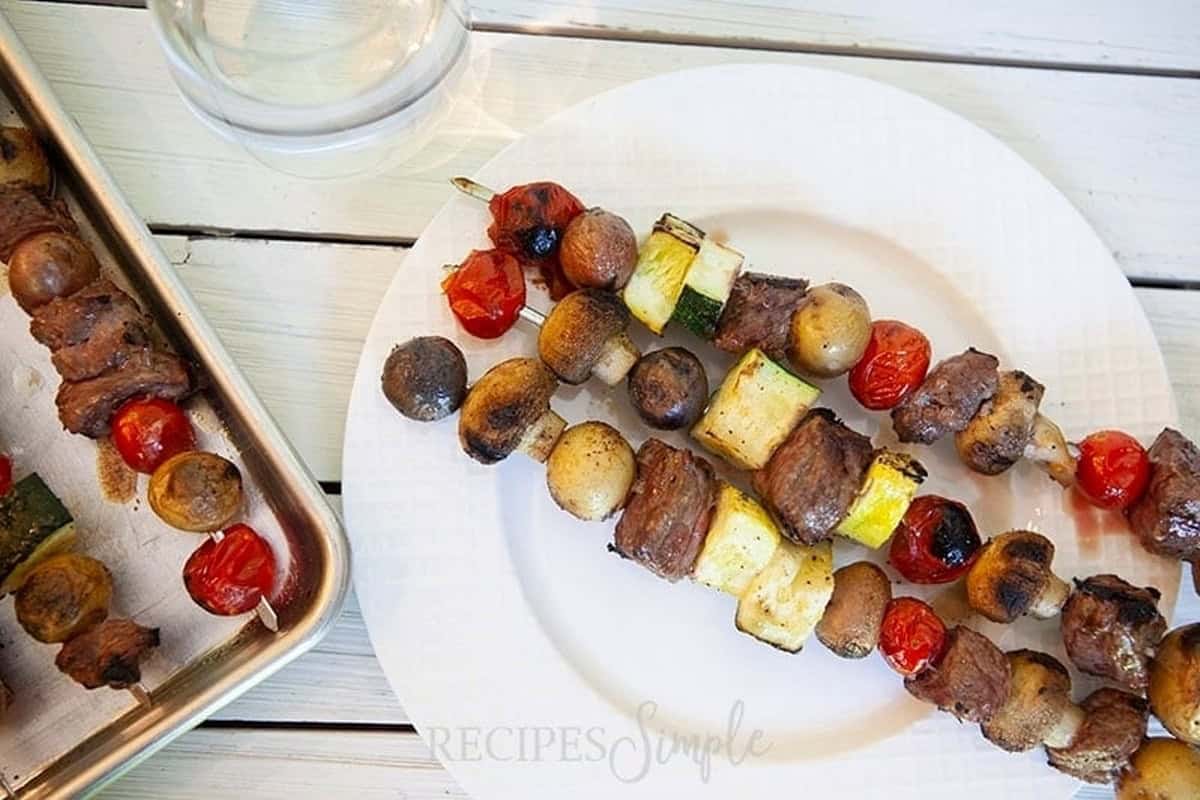 Grilled Beef Veggie Kabobs