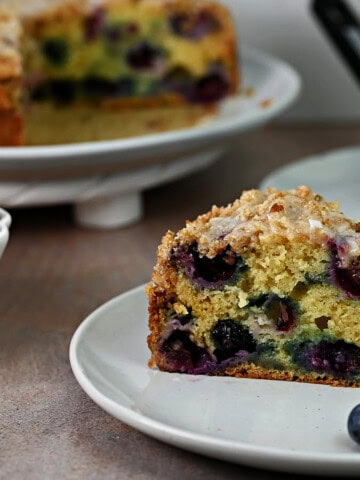 blueberry sour cream coffee cake.