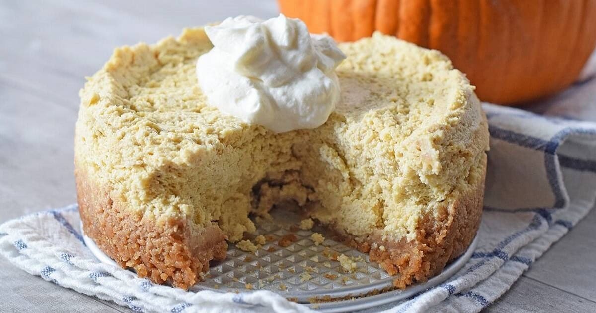 Instant Pot Pumpkin Spice Cheesecake.