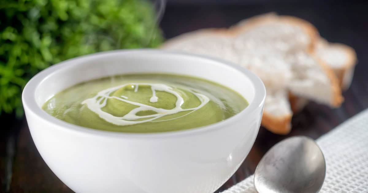 Broccoli And Stilton Soup.