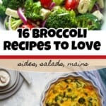 16 broccoli recipes pin.