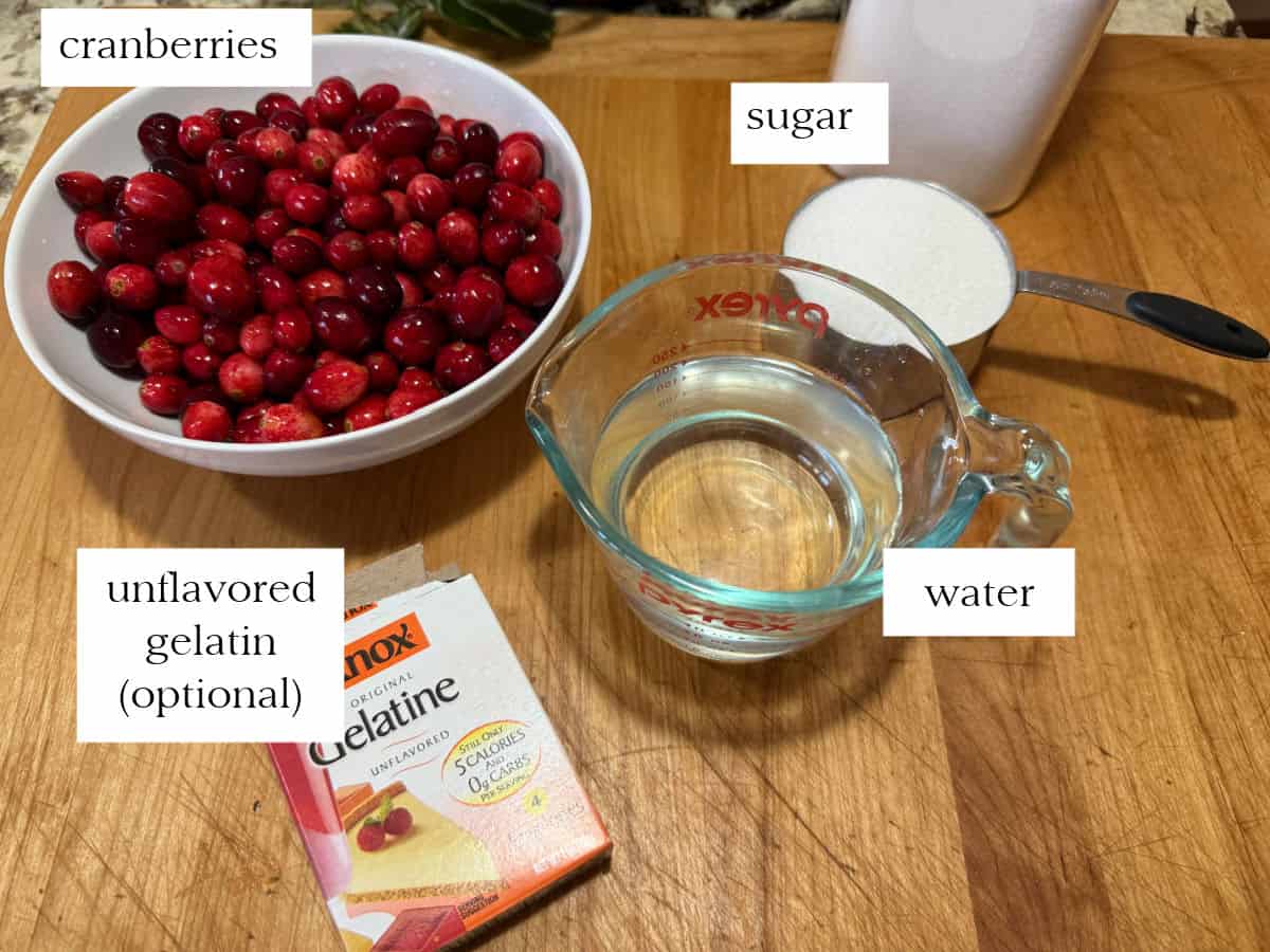 ingredients needed for the homemade sauce.