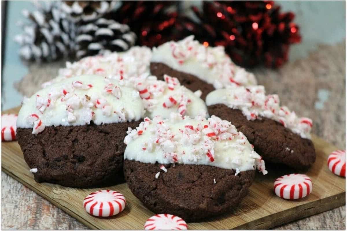 Peppermint Mocha Cookies.