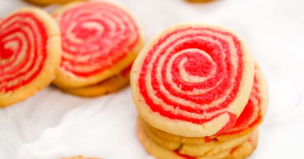 Peppermint Pinwheel Cookies.