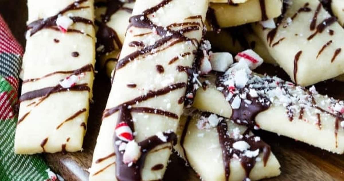 Peppermint Stick Cookies.
