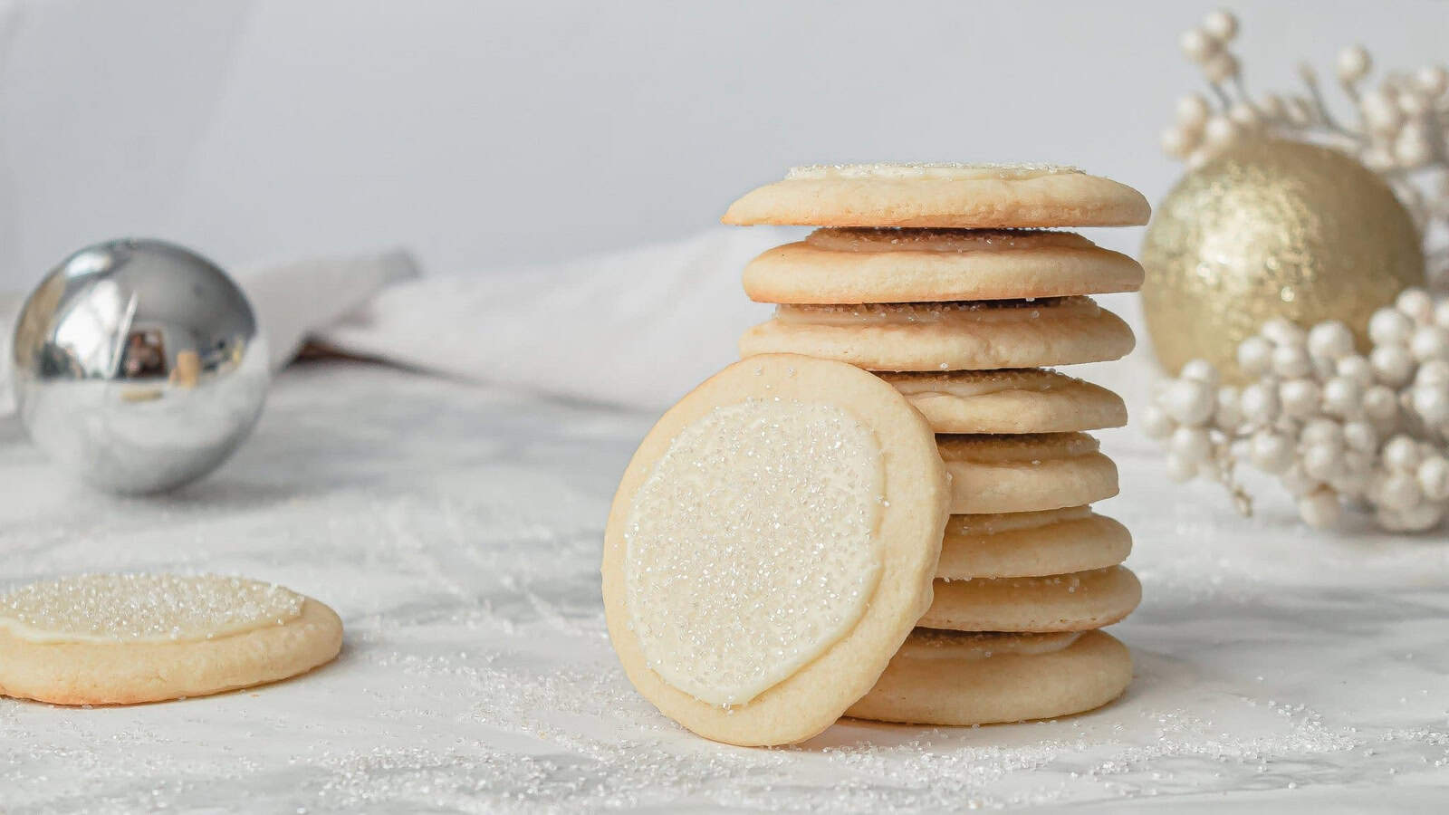 Sparkly Peppermint Sugar Cookies.