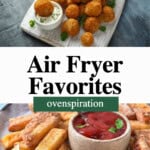 pin for 24 air fryer favorite recipes.