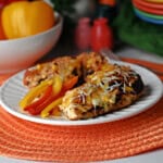 Fajita stuffed chicken ready to enjoy!