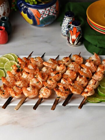 margarita shrimp skewers.