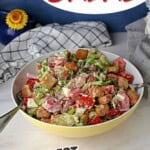 pin for easy BLT salad.
