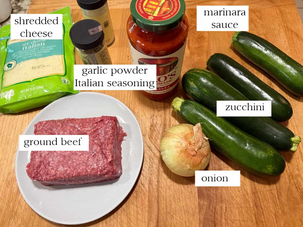 ingredients needed to make the stuffed shells.