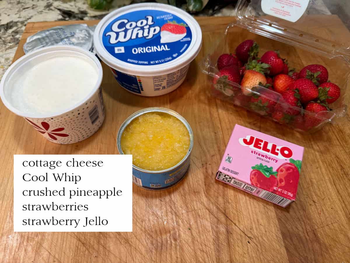 ingredients needed for the salad.