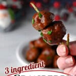 pin for cranberry sauce meatballs.